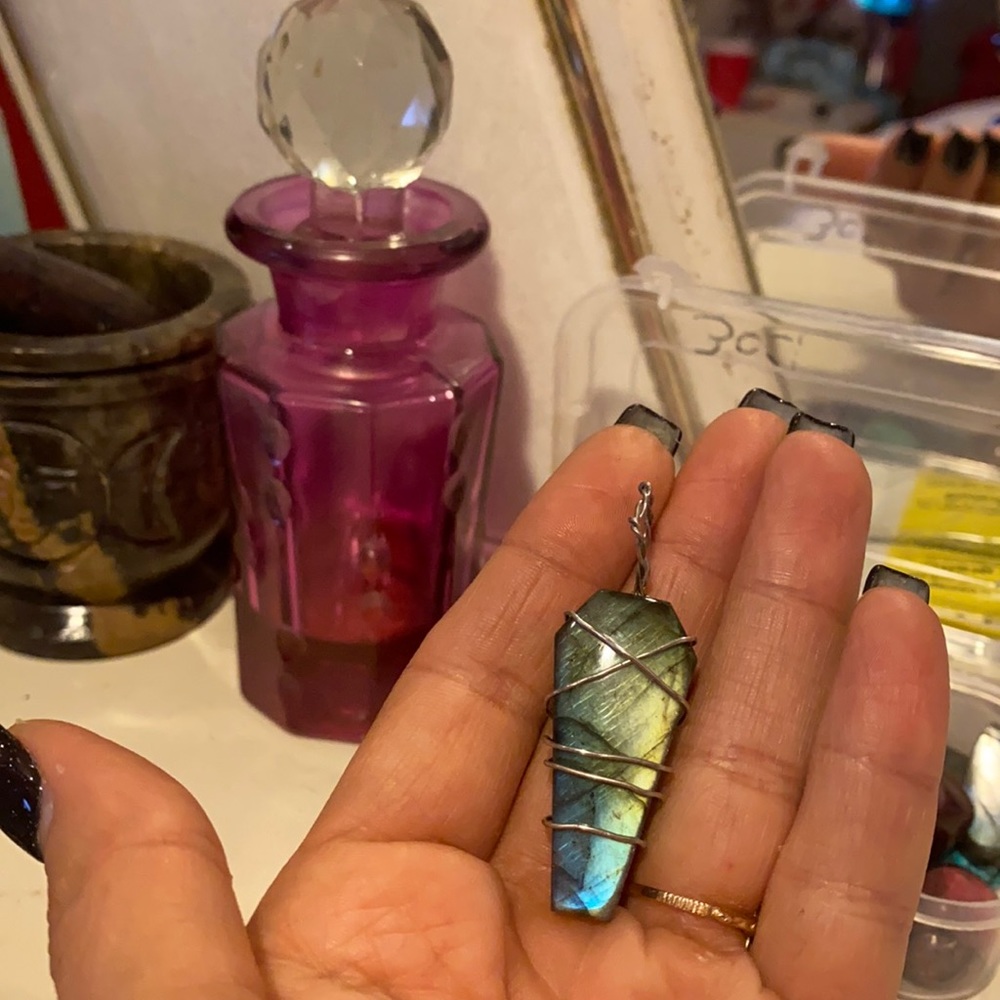 Custom made labradorite necklaces